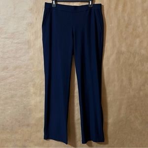 Eileen Fisher | NWT Washable Stretch Crepe Straight Leg Pants Midnight Size M